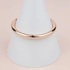 Rose Gold Wide Bangle**