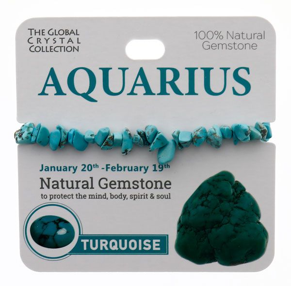 Turquoise Natural Gem Bracelet - 'Aquarius'