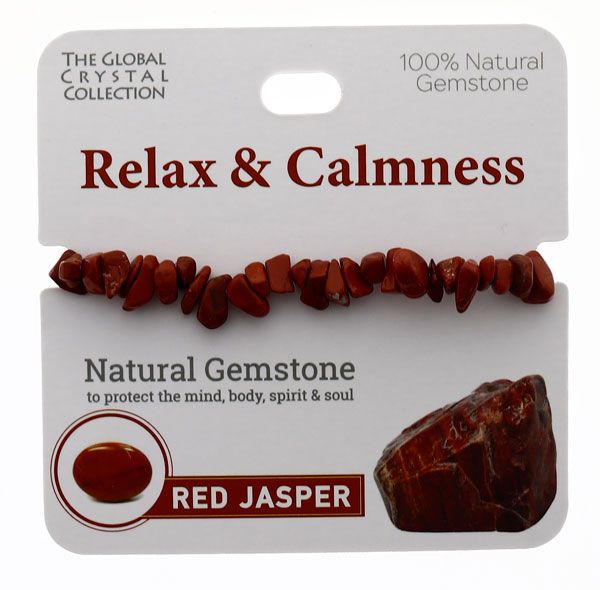 Red Jasper Gem Bracelet - 'Relax & Calmness'