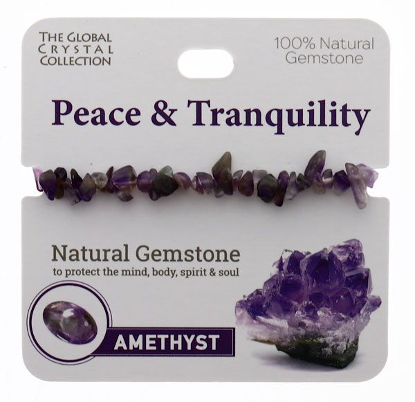 Amethyst Natural Gem Bracelet - 'Peace & Tranquility'