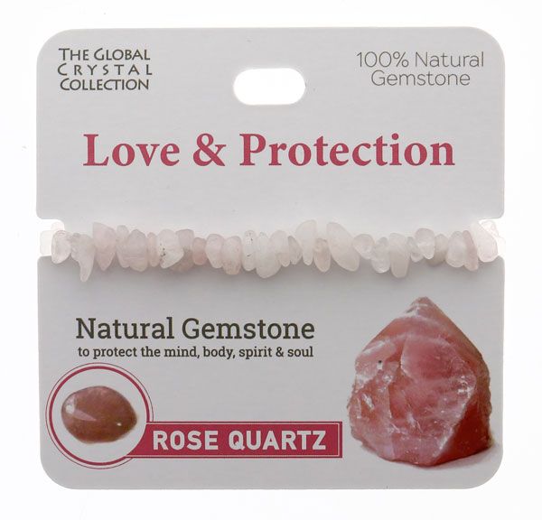 Rose Quartz - Natural Gemstone Bracelet - 'Love & Protection'