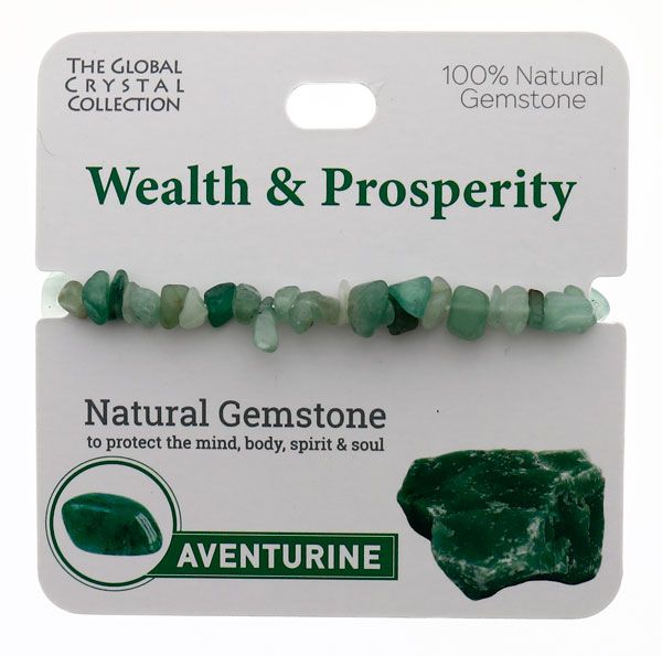 Aventurine Natural Gem Bracelet - 'Wealth & Prosperity'