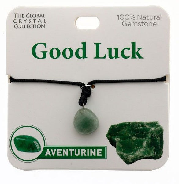 Aventurine Natural Gem Necklace - 'Good Luck'