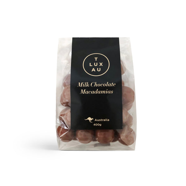 TLUXAU - Milk Chocolate Macadamias - 350g