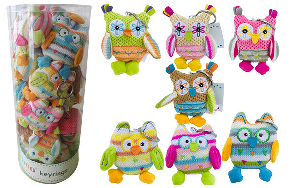 Baby Boo Soft Toy Keyring - Owl