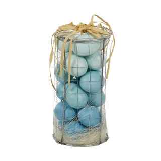 18Pcs Eggs In Net Basket - Blue