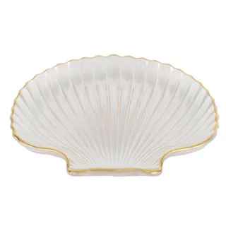 Testa Glass Trinket Plate - Clam Shell