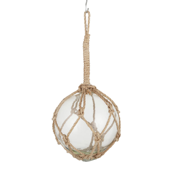 Buoy Clear Glass Ball with Rope