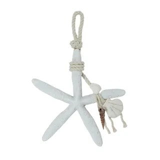 Dina Resin White Starfish Hanging