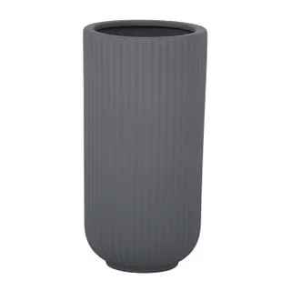 Verona Ceramic Vase - Dark Grey