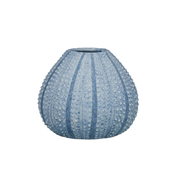 Urchin Blue Resin Vase