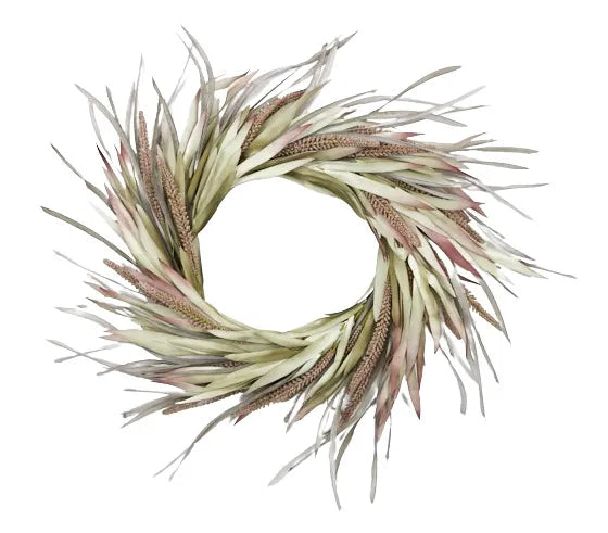 Tall Grass Wreath 60cm Natural