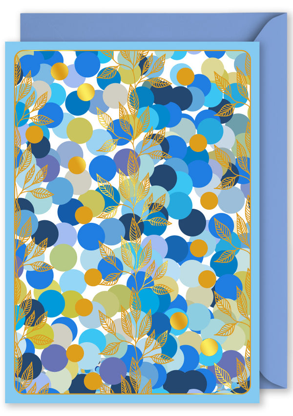 Embellished Card - Blue Dots