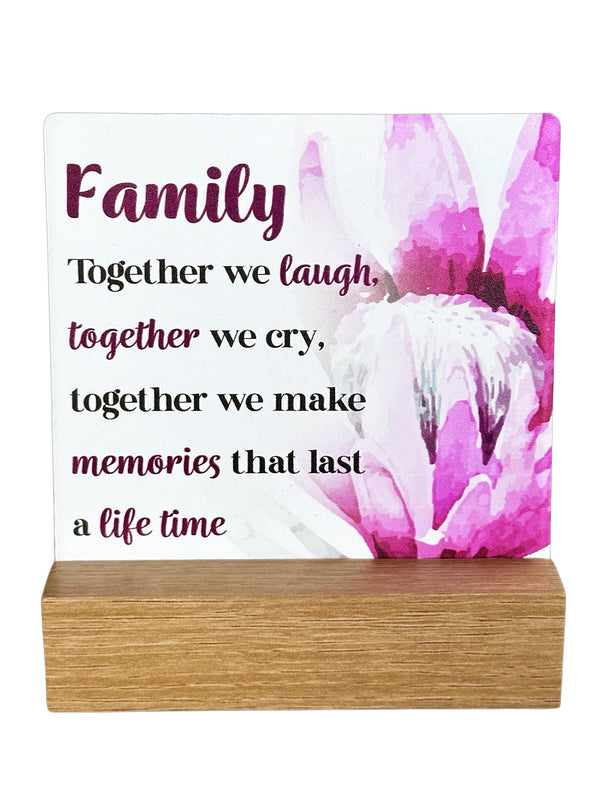 Fleur Series Plaque - Family