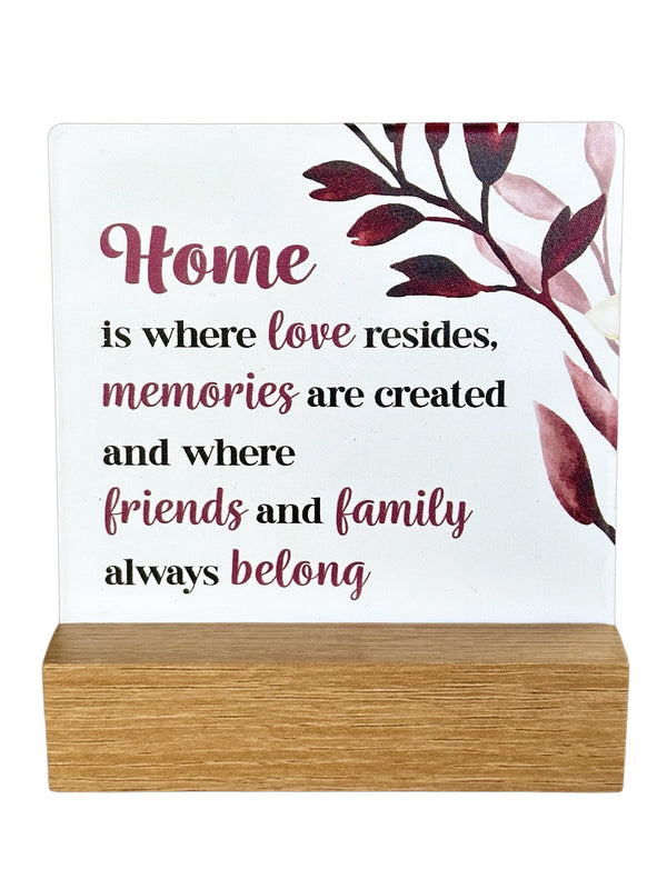 Fleur Series Plaque - Home