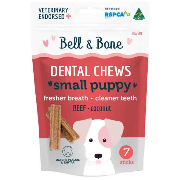 Bell & Bone Small Puppy Dental Chews - Beef