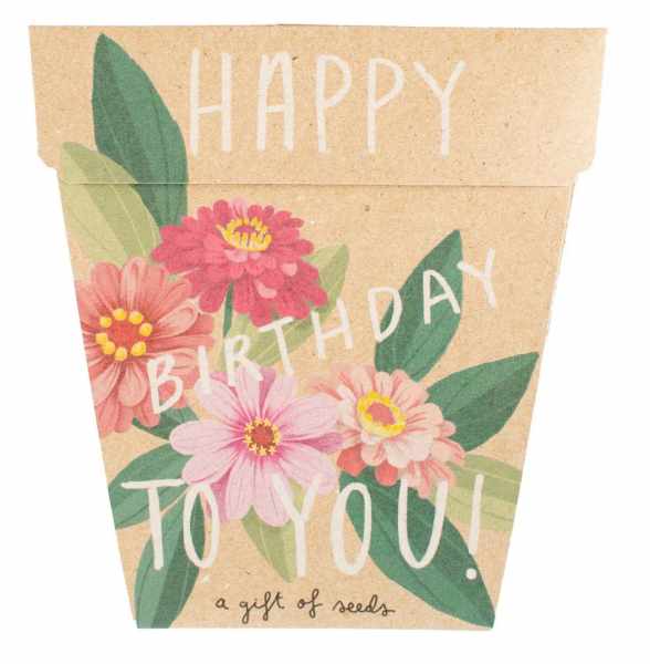 Happy Birthday - Gift Of Seeds Card