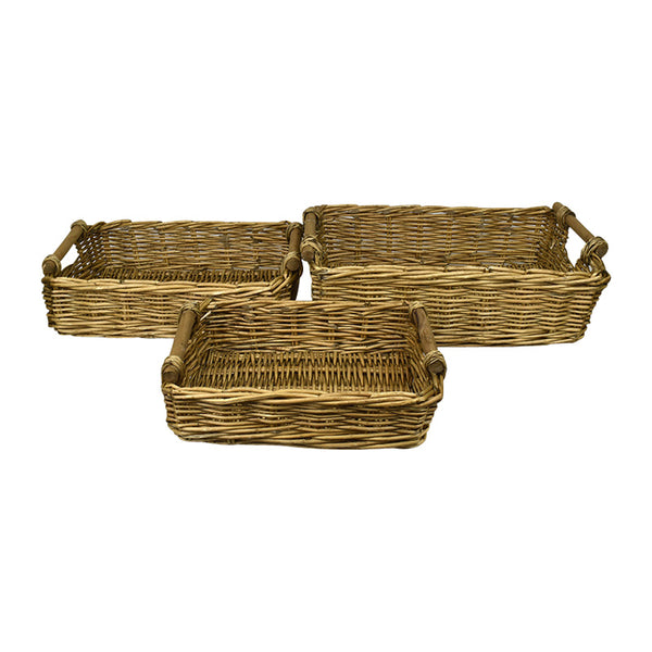 Lika Rectangle Willow Tray