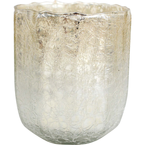 Crackle Frost Candle Holder