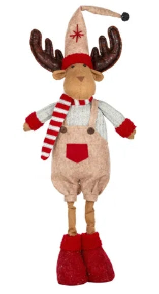 Fabric Standing Deer with scarf