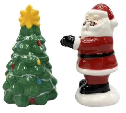 Santa & Tree Salt & Pepper Shakers