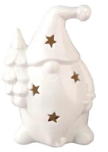 LED Santa with Ceramic Tree