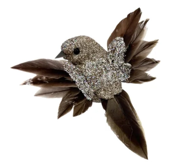 Flying Feathery Bird with Clip