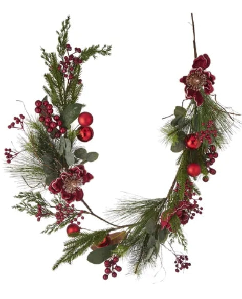 Magnol with Bauble Garland