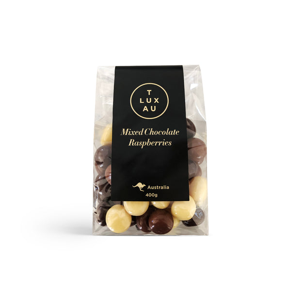 TLUXAU - Mixed Chocolate Raspberries - 350g