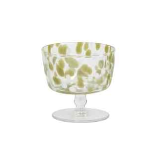 Freckle Glass Footed Bowl