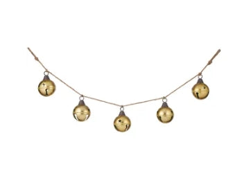 Gold Bell Metal Garland