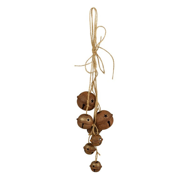 Rusty Nut Bell Hanging Bunch