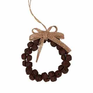 Rust Iron Bell Hanging Wreath