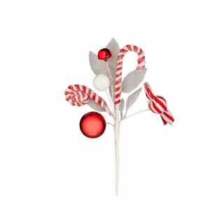 Candy Cane Design Spray Decoration