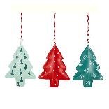 Set 3 Xmas Tree Hanger Metal