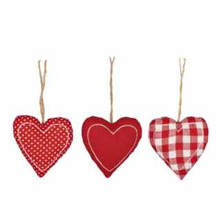 Xmas Heart Hanger Fabric