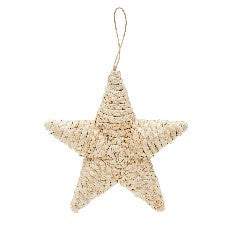 Natural Foam Hanging Xmas Star