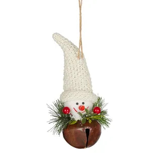 Snowman Bell Christmas Ornament