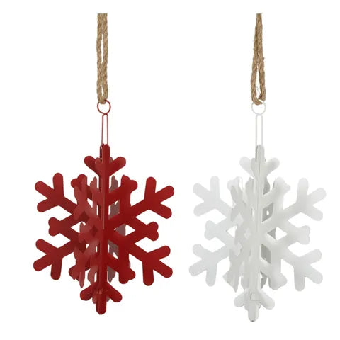 2 Asst Snowflake hanger