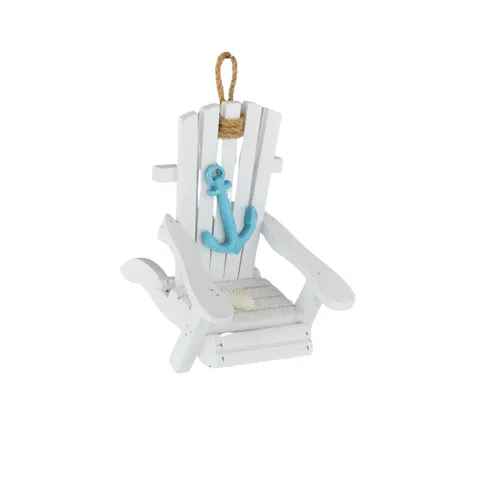 Adirondack Chair Decoration Wood White