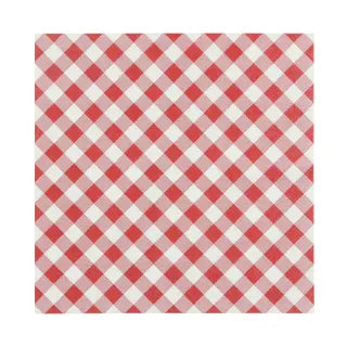 Red and White Napkin