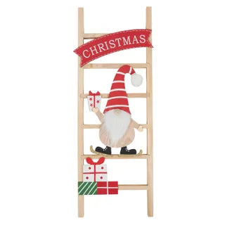 Santa on Ladder Decoration