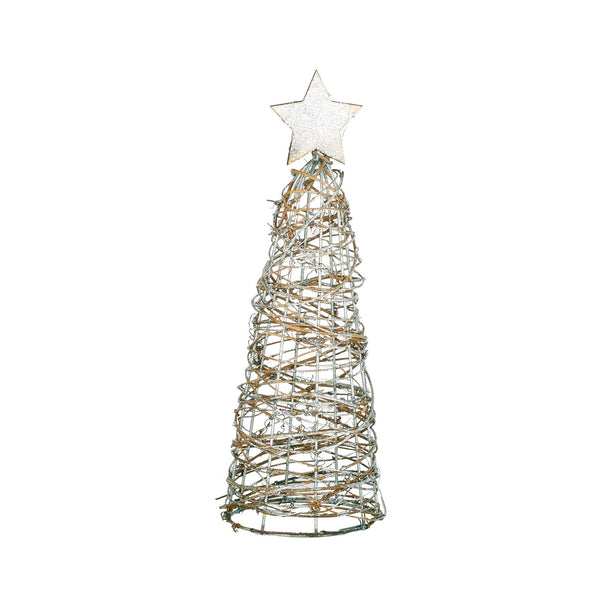 Twig Cone LED Metal Christmas Tree