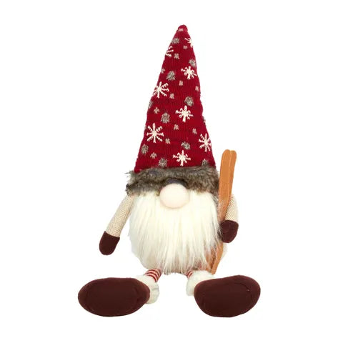 Sitting Gnome with Skii's