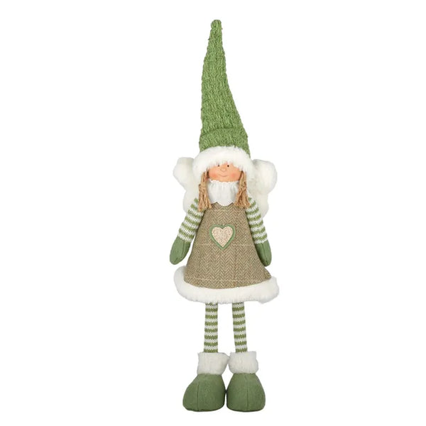 Green Fabric Standing Angel