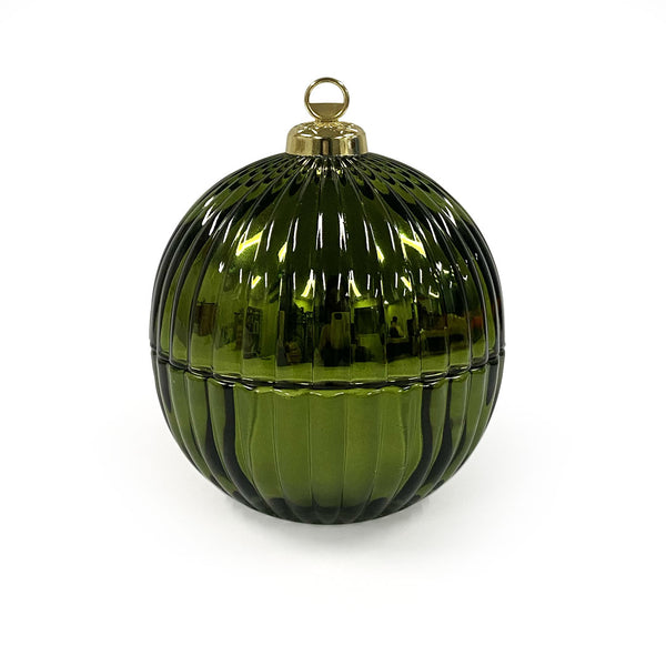 Christmas Candle - Bauble Green