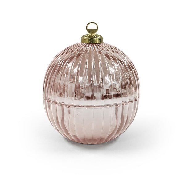 Christmas Candle - Bauble Pink