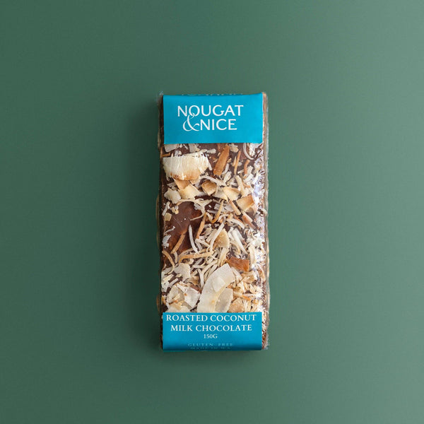 Roasted Coconut & Milk Chocolate Nougat | 150g Block