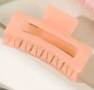 Claw Hair Clip - Clear Peach