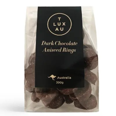 Dark Chocolate Aniseed Rings - TLUXAU